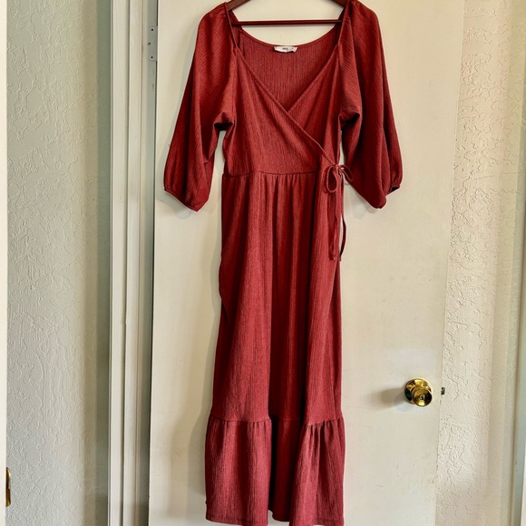 Mango Faux Wrap Maxi Dress - Picture 1 of 2